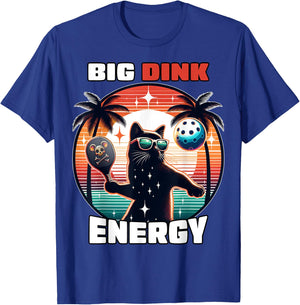 Big Dink Energy Funny Pickleball Shirt Women Kids T-Shirt - T-Shirt | Royal