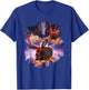 Bunnies With Laser Eyes I Rabbit Bunny Laser Space Pizza T-Shirt - T-Shirt | Royal