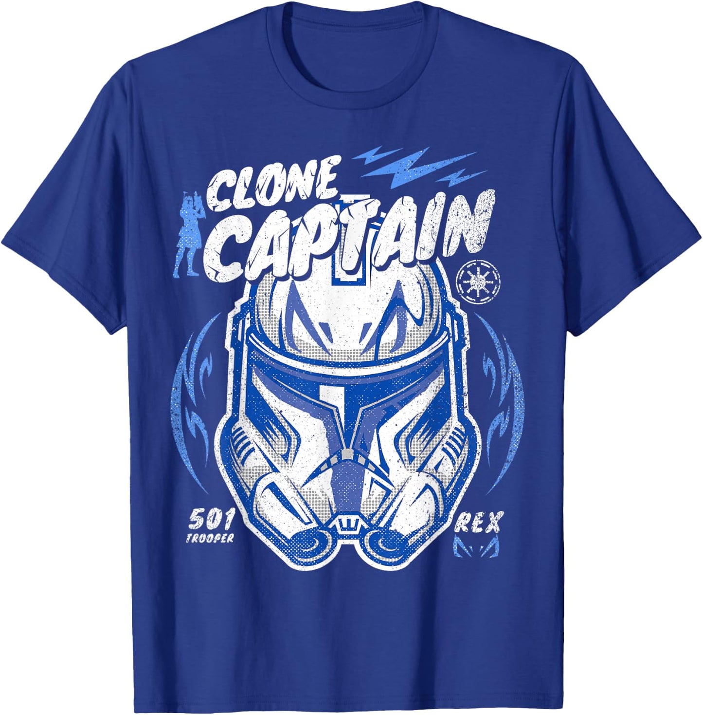 Star Wars: The Clone Wars Clone Captain Rex Big Face T-Shirt - T-Shirt | Royal