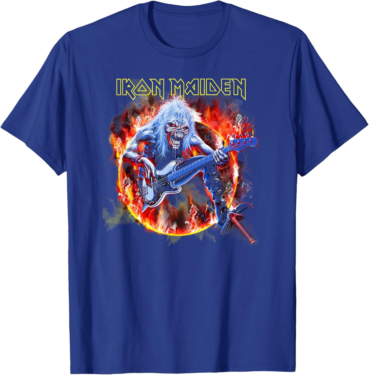 Iron Maiden - Fear Live Flames T-Shirt - T-Shirt | Royal