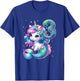 Unicorn Mermaid 3rd Birthday 3 Year Old Party Girls Outfit T-Shirt - T-Shirt | Royal