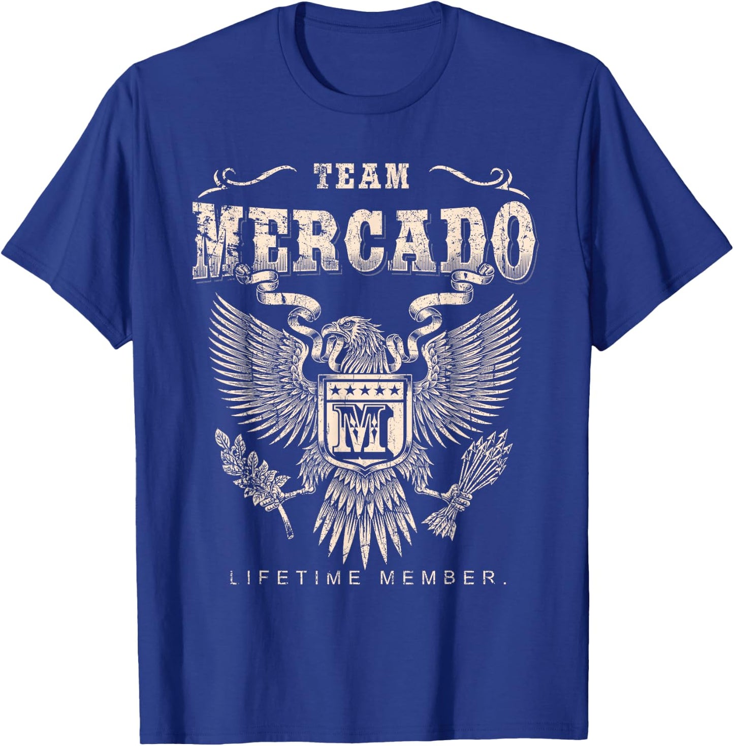 Team Mercado Family Name Lifetime Member T-Shirt - T-Shirt | Royal