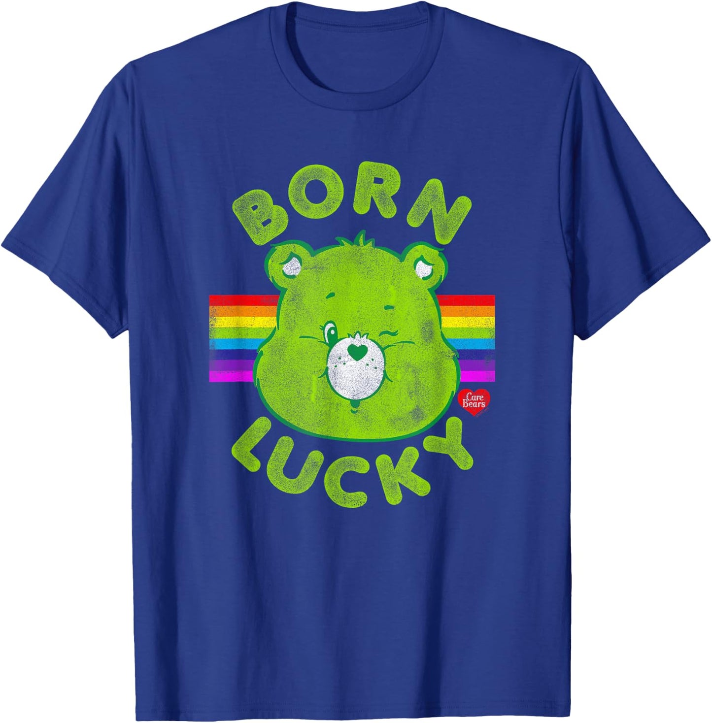 Care Bears Born Lucky Good Luck Bear St. Patrick's Day T-Shirt - T-Shirt | Royal