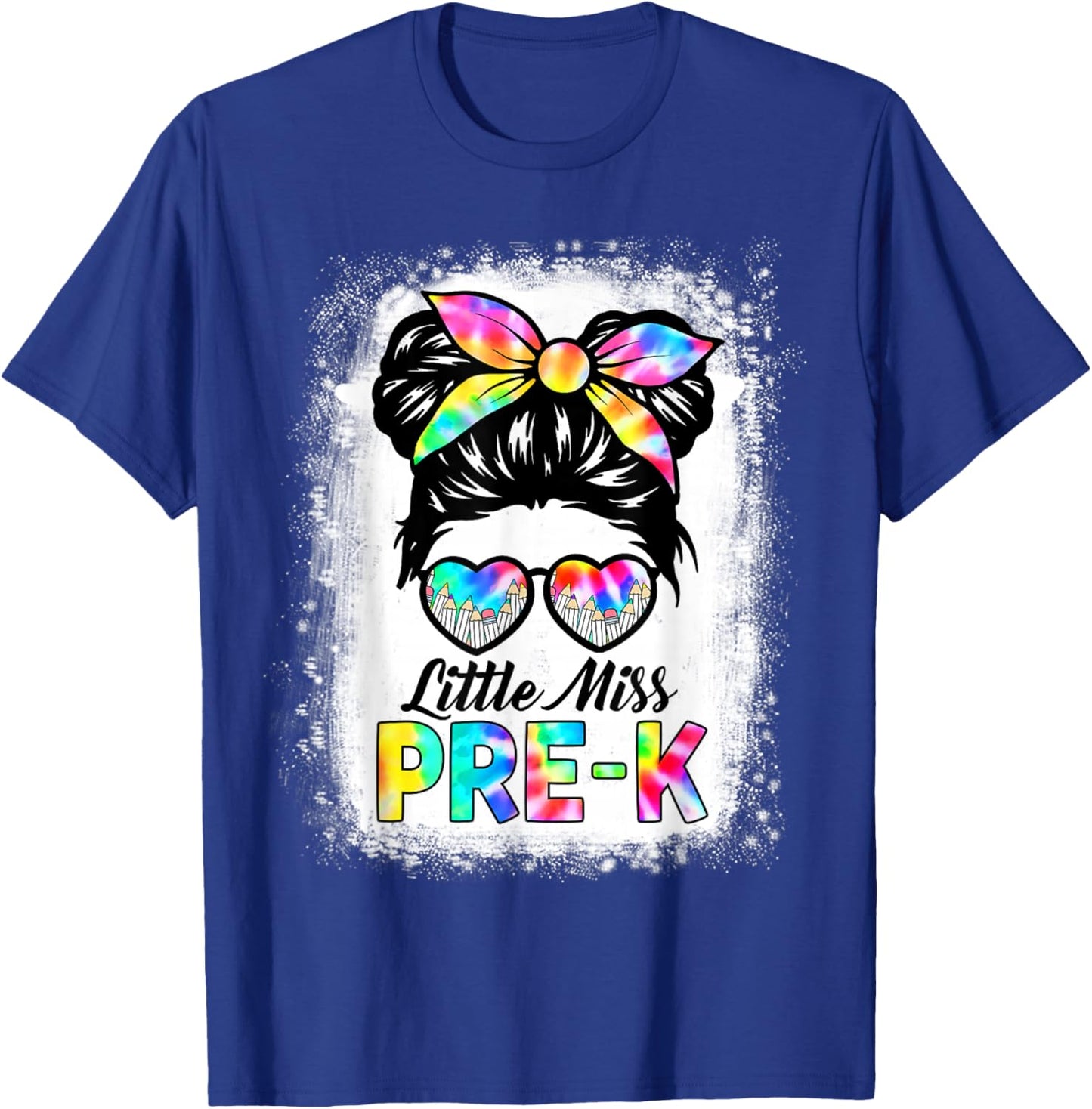 Girls PRE-K Preschool Back To School Cute Little Miss Pre-k T-Shirt - T-Shirt | Royal