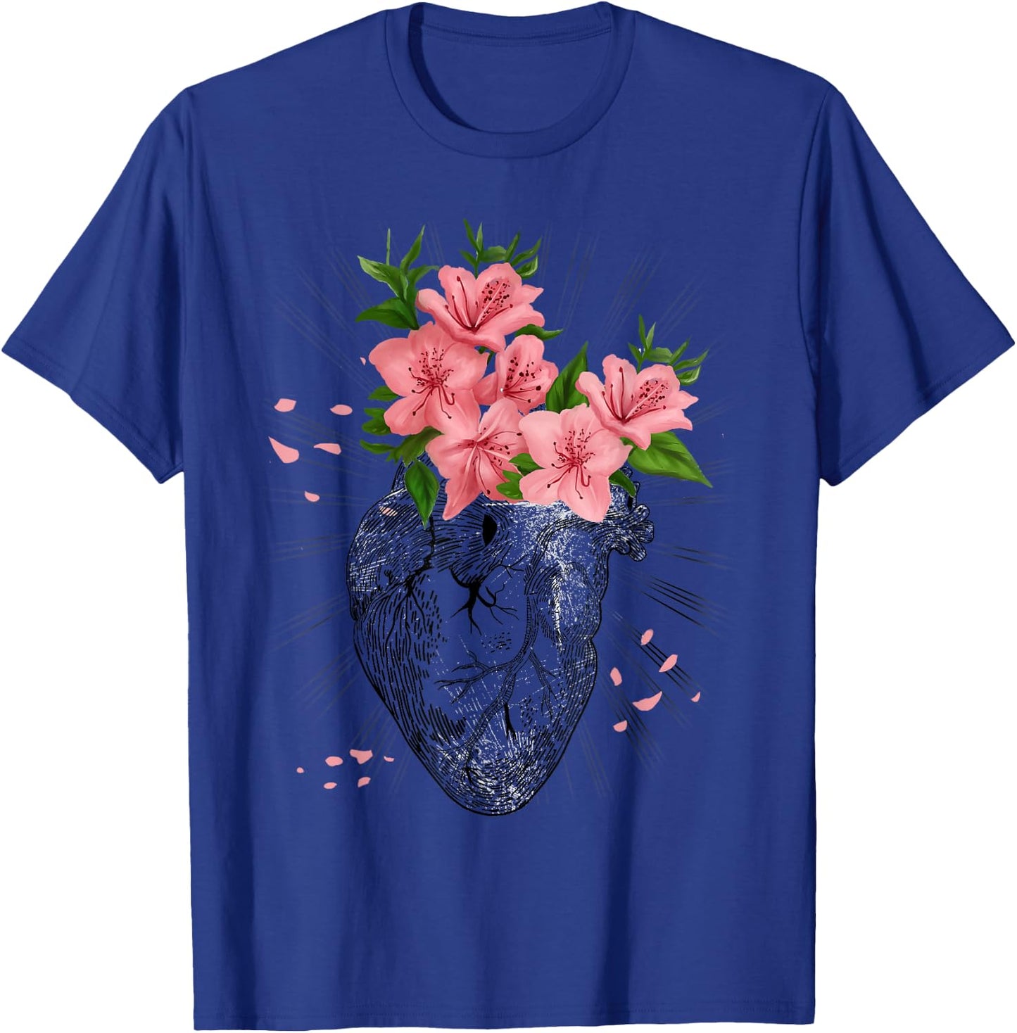 Funny Cardiology Cardiologist Human Heart Anatomical Gift T-Shirt - T-Shirt | Royal