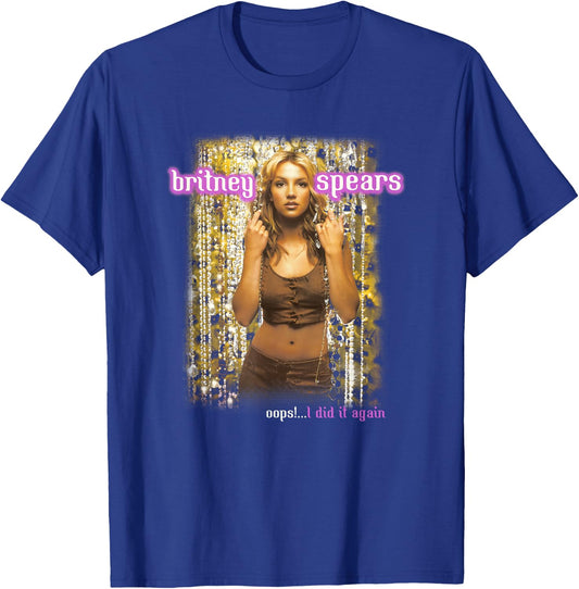 Britney Spears - Oops!... I Did It Again Anniversary Tour Short Sleeve T-Shirt - T-Shirt | Royal