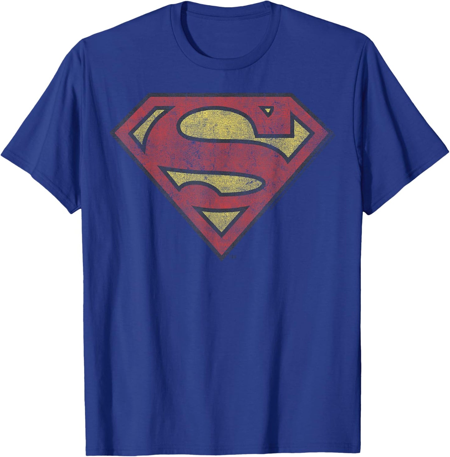 DC Comics Superman Vintage Shield T-Shirt - T-Shirt | Royal