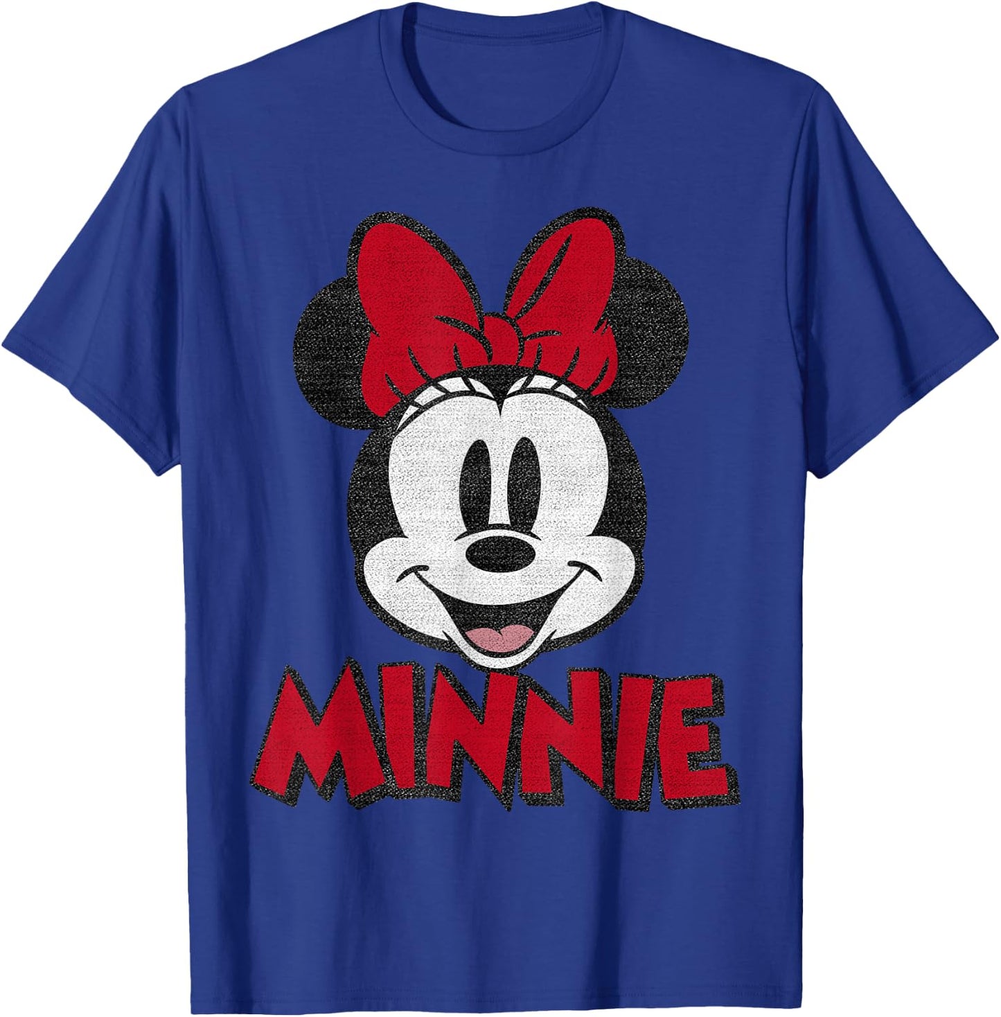 Disney Mickey And Friends Minnie Mouse Classic Portrait Short Sleeve T-Shirt - T-Shirt | Royal