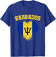 Barbados Heart Flag Barbados Lover Barbadian Pride T-Shirt - T-Shirt | Royal