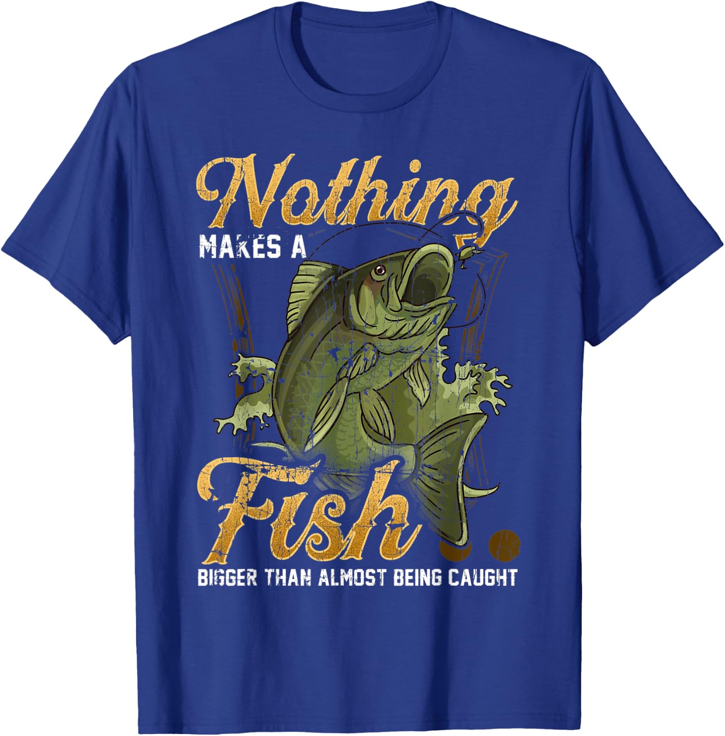 Funny Deep Sea Fishing Saltwater Fishing Fisherman T-Shirt - T-Shirt | Royal