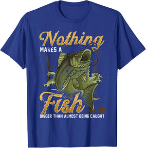 Funny Deep Sea Fishing Saltwater Fishing Fisherman T-Shirt - T-Shirt | Royal