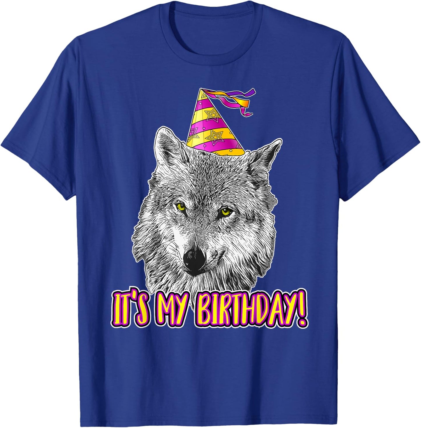 Wolf Birthday Themed Party Wolves Theme Girl Wolf Lover T-Shirt - T-Shirt | Royal