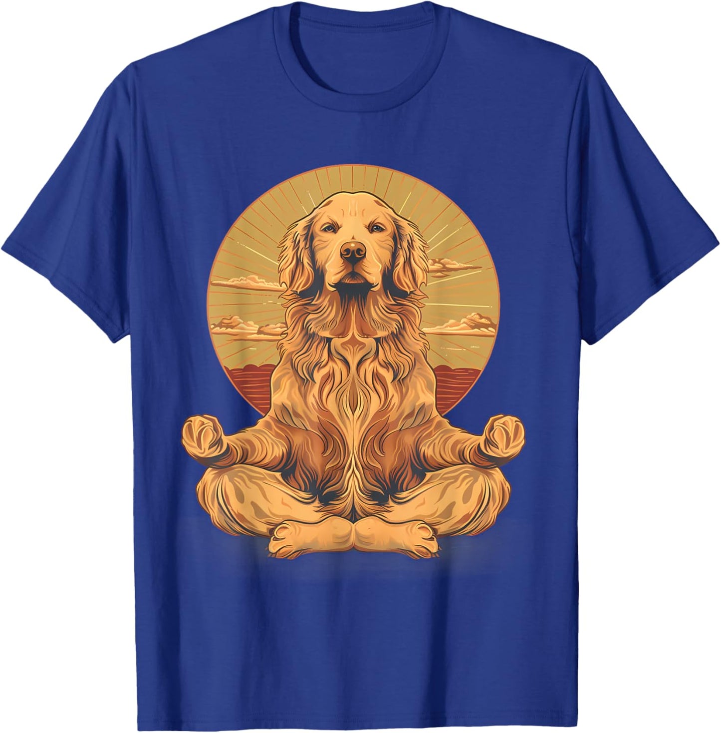 Dog Meditation Buddhist Spirituality Zen Buddha Hindu T-Shirt - T-Shirt | Royal