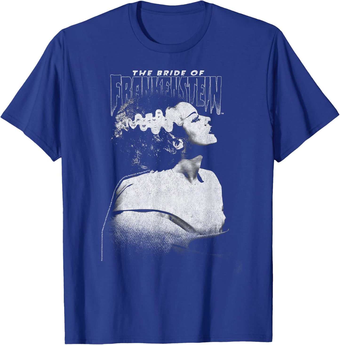 Universal Monsters Bride Of Frankenstein Dark Portrait T-Shirt - T-Shirt | Royal