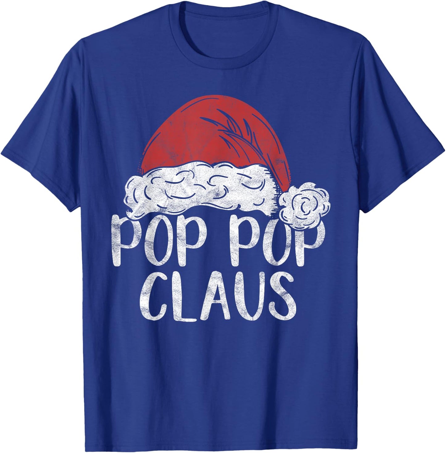 Pop Pop Claus Christmas Costume Gift Santa Matching Family T-Shirt - T-Shirt | Royal