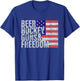 Beer Hockey Guns & Freedom T-Shirt - T-Shirt | Royal
