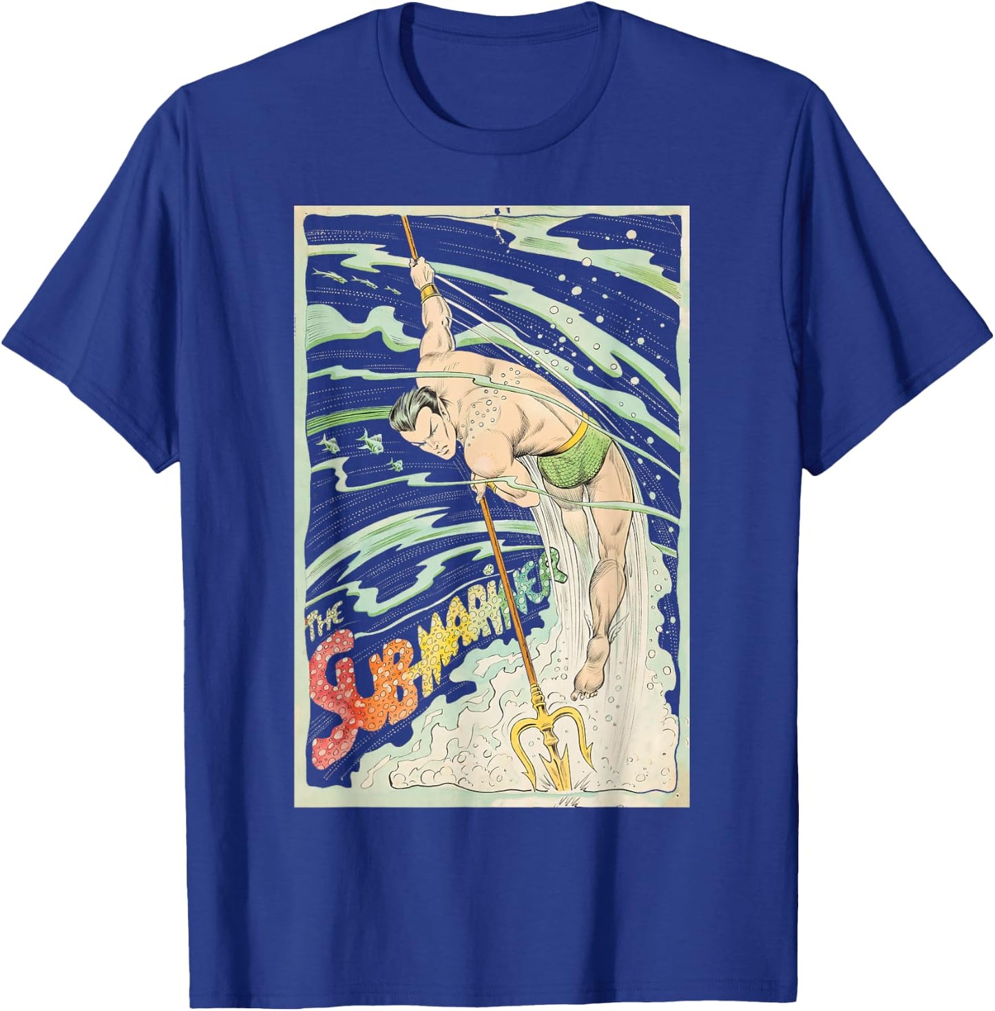 Marvel Namor The Sub-Mariner Cyclone Portrait T-Shirt - T-Shirt | Royal