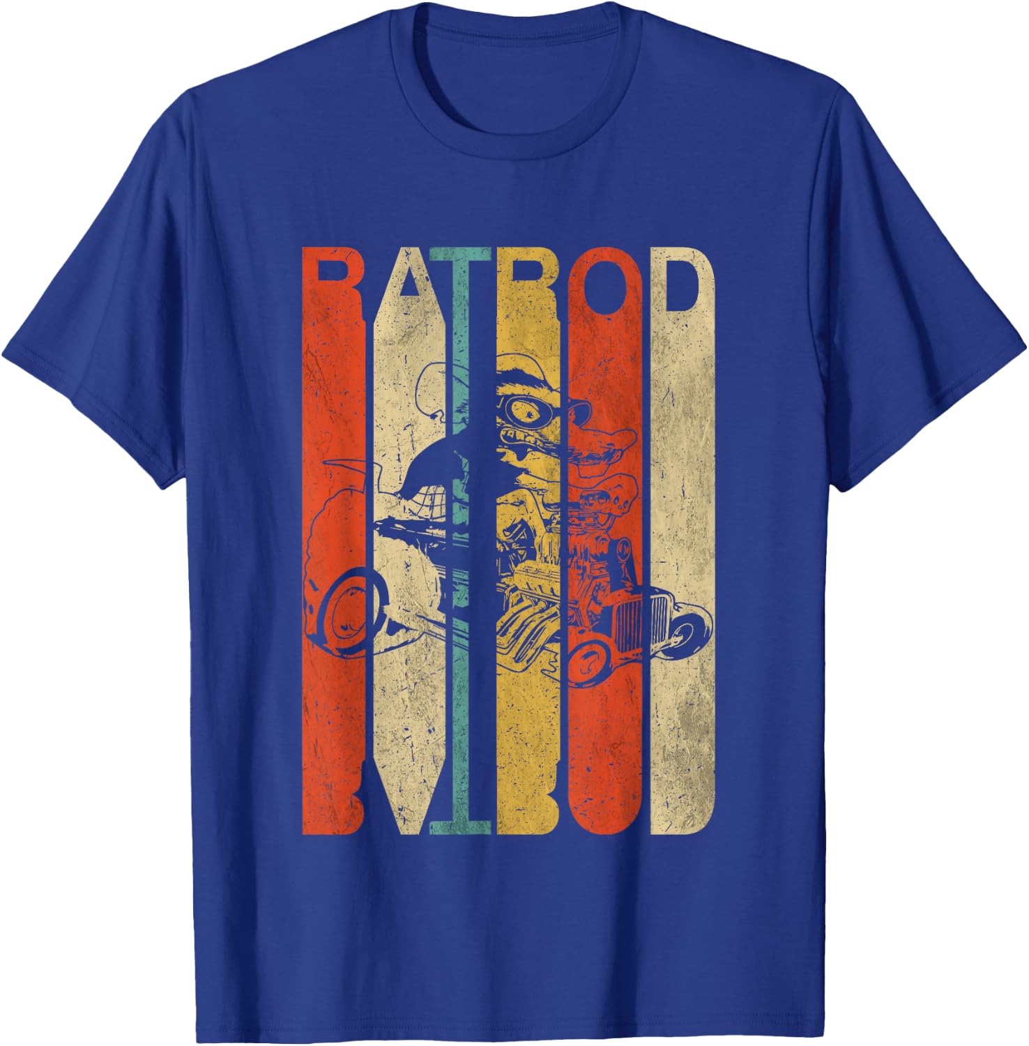 Rat Rod Drag Racing Old Cars Vintage Rat Rod T-Shirt - T-Shirt | Royal