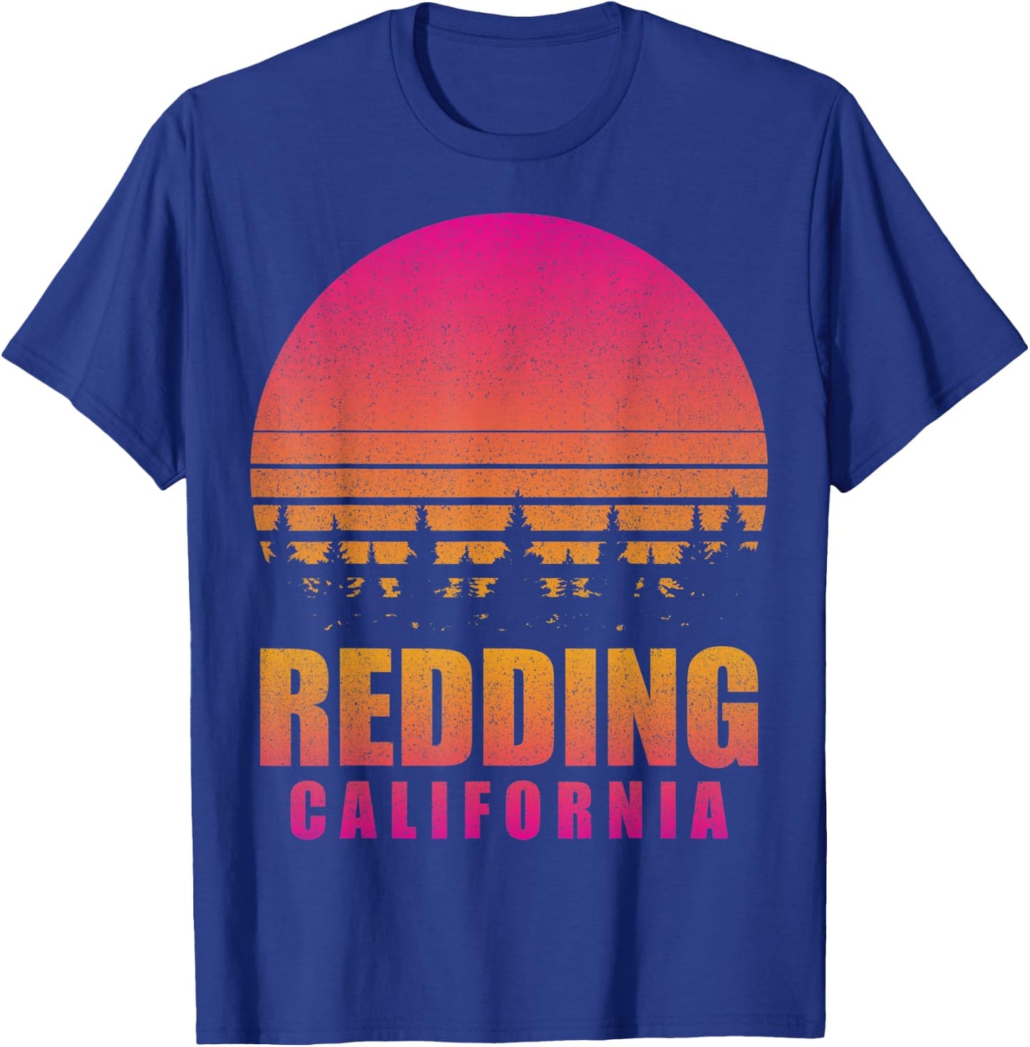 Vintage Redding California CA Retro 80s 90s Graphic Souvenir T-Shirt - T-Shirt | Royal