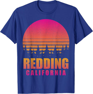 Vintage Redding California CA Retro 80s 90s Graphic Souvenir T-Shirt - T-Shirt | Royal
