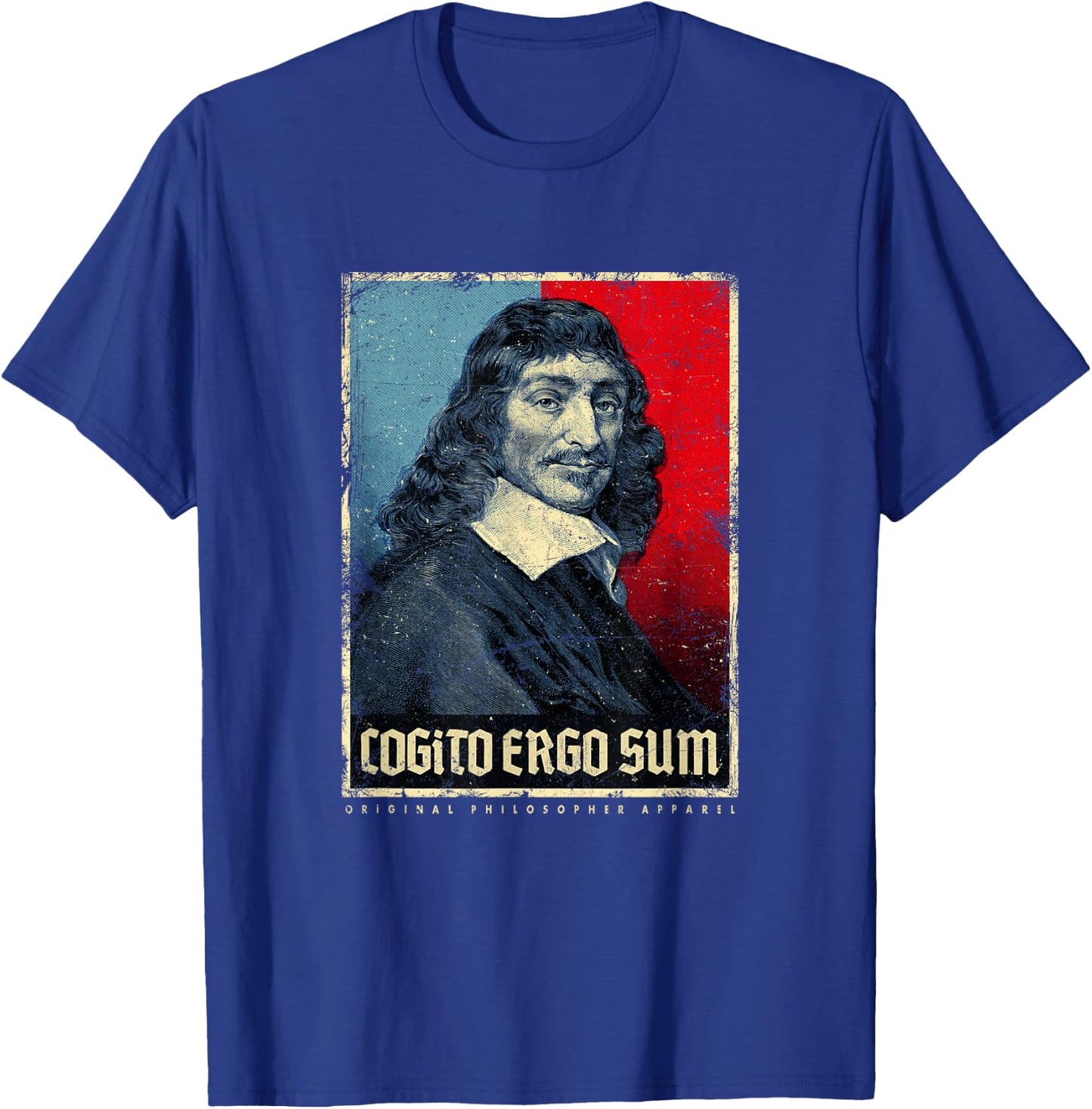 Cogito Ergo Sum René Descartes Principles of Philosophy T-Shirt - T-Shirt | Royal