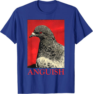 Anguish Pigeon vintage , Small, Black T-Shirt - T-Shirt | Royal