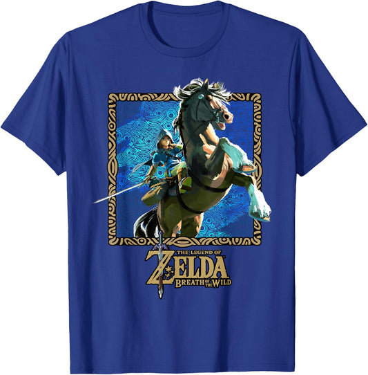 The Legend of Zelda Breath of The Wild Patterned Poster T-Shirt - T-Shirt | Royal