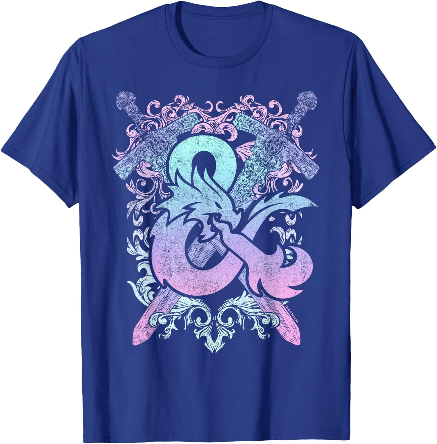 Dungeons & Dragons Ampersand Pastel Logo T-Shirt - T-Shirt | Royal