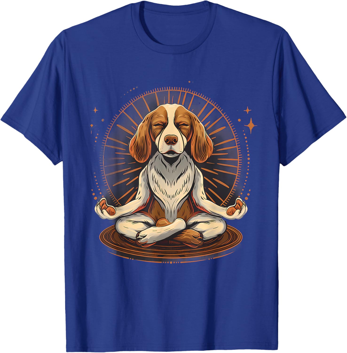 Dog Zen Meditation Buddha Buddhist Yoga Spiritual Hindu Women Kids T-Shirt - T-Shirt | Royal