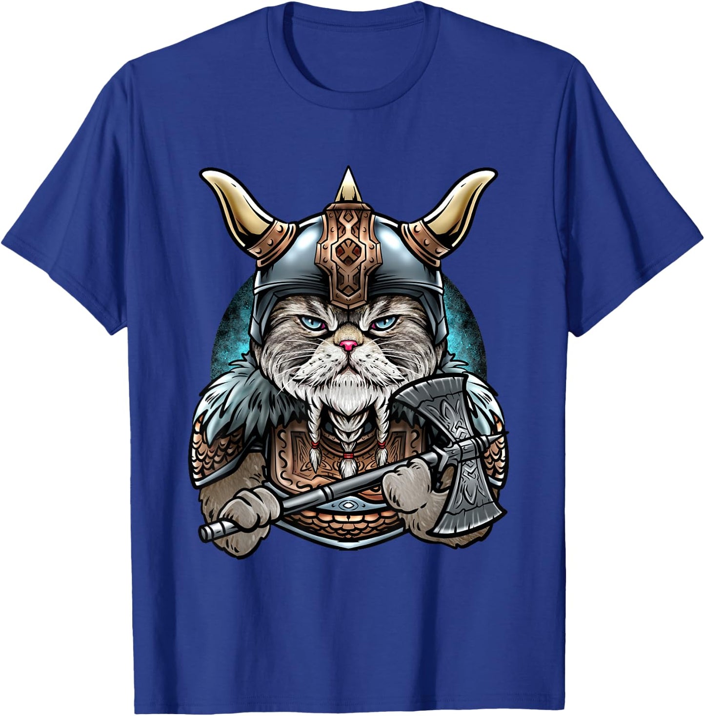 Viking Cat T-Shirt - T-Shirt | Royal