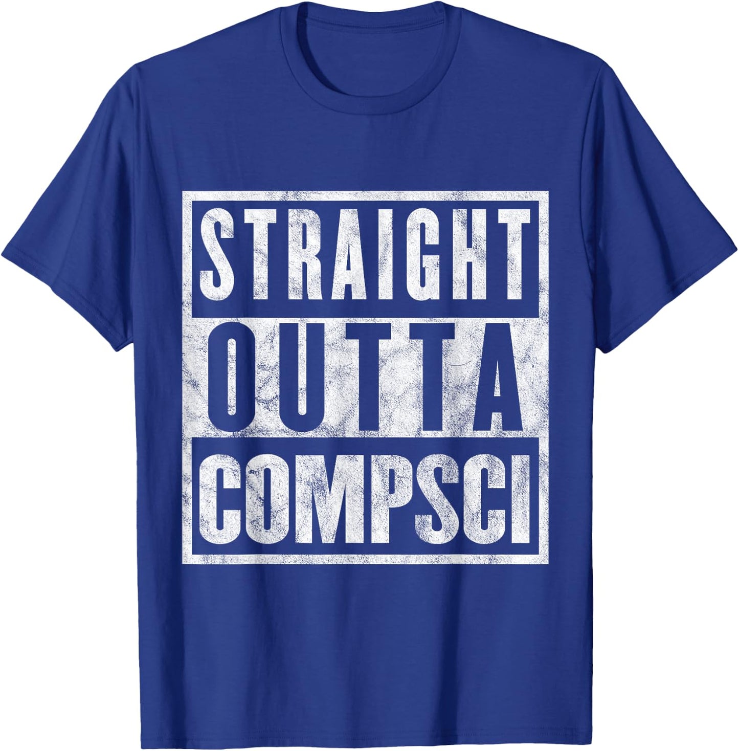 Straight Outta Comp Sci Parody Computer Science T-Shirt - T-Shirt | Royal
