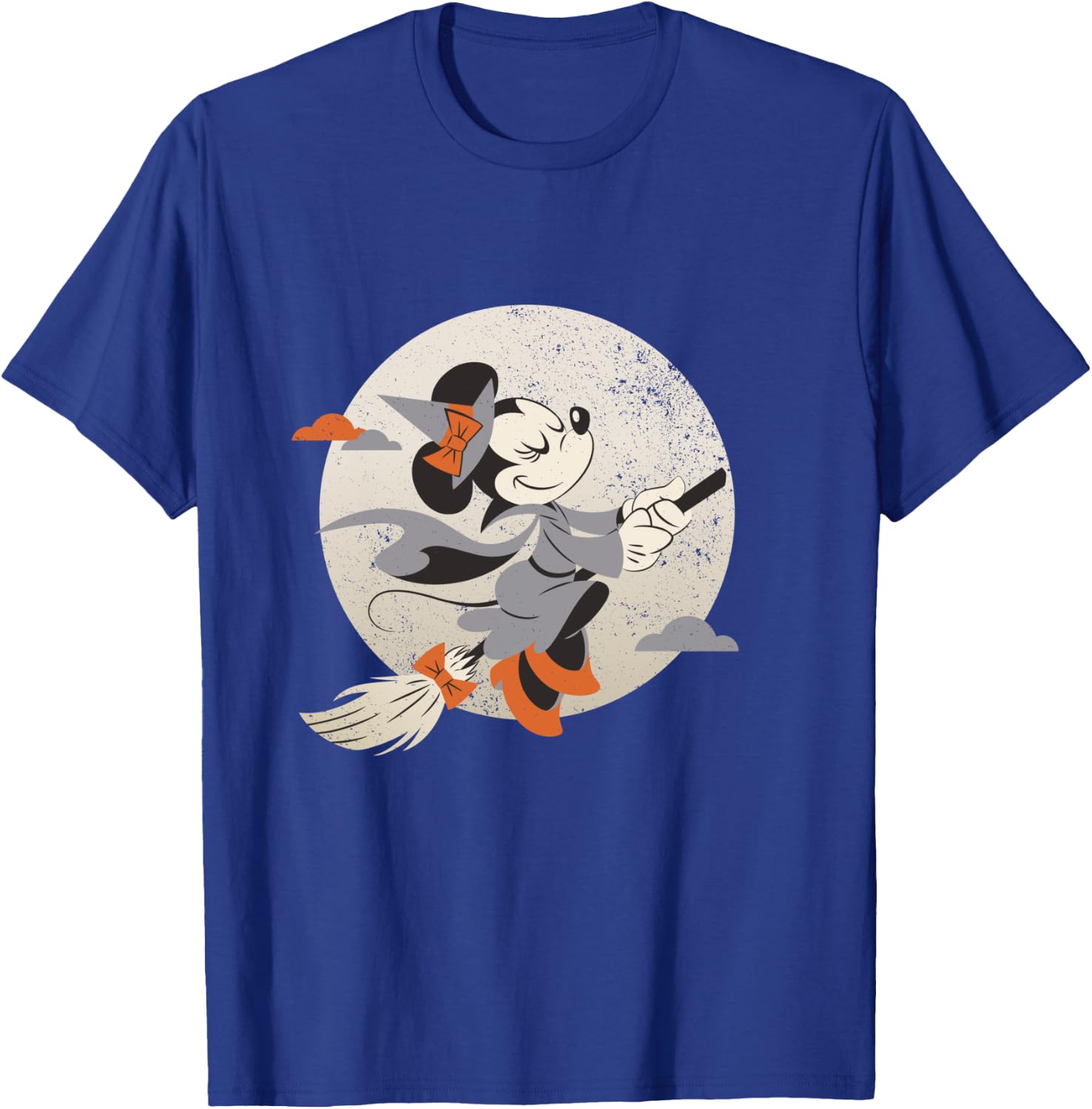 Disney Minnie Mouse Flying Witch Costume Halloween T-Shirt - T-Shirt | Royal