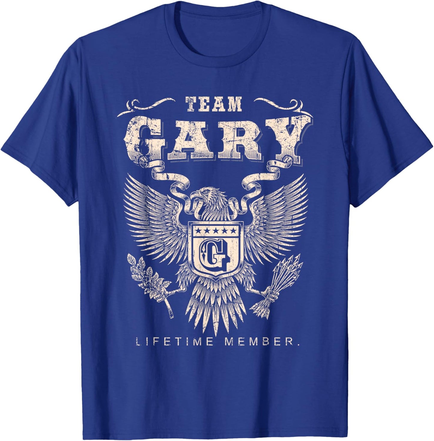 Team Gary Family Name Lifetime Member T-Shirt - T-Shirt | Royal