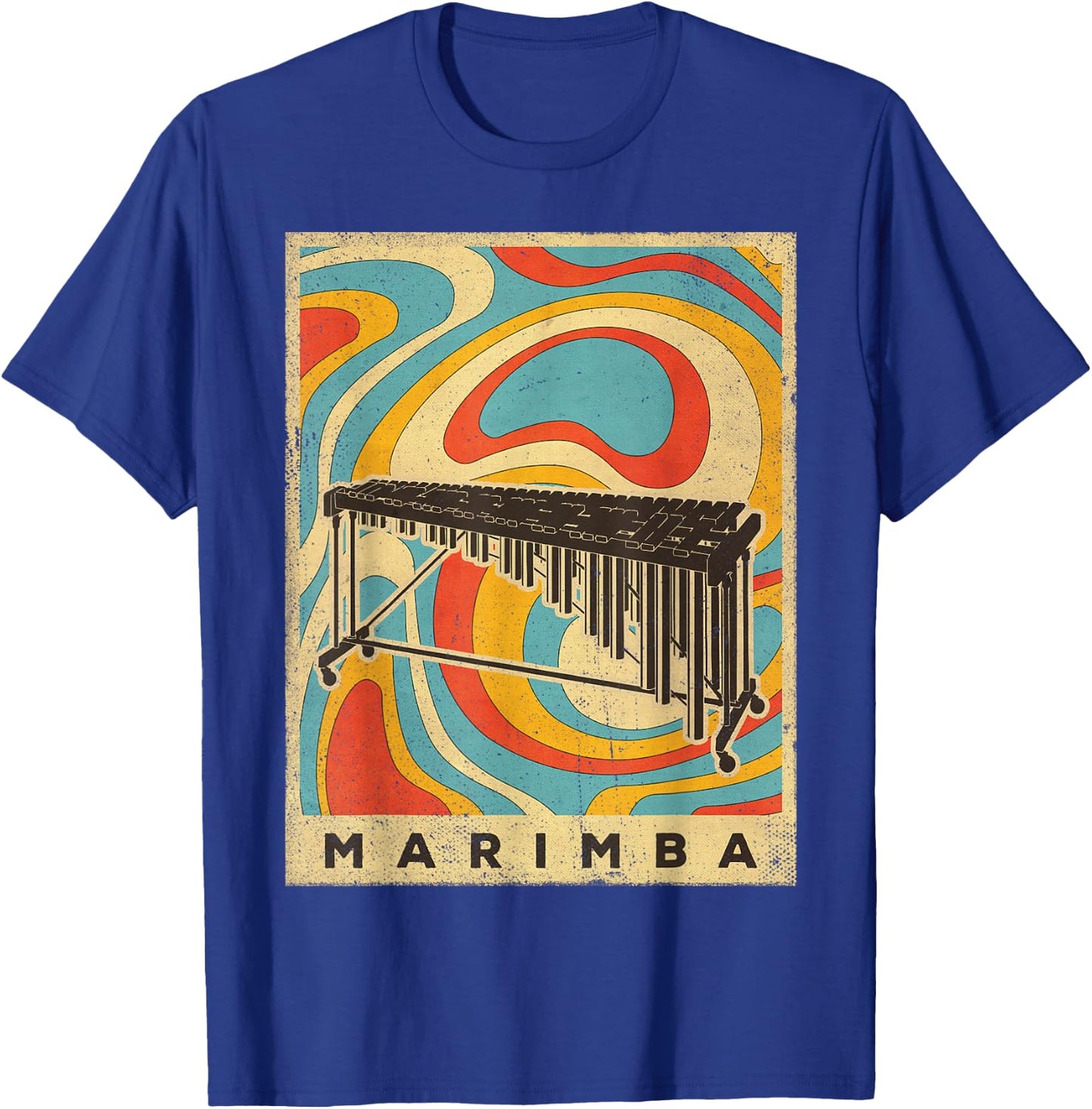 Vintage Marimba Player Music Retro Gift T-Shirt - T-Shirt | Royal