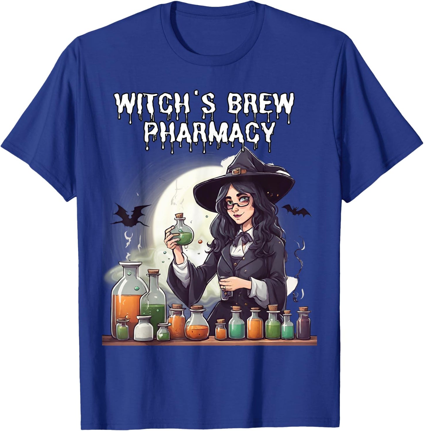 Witch's Brew Pharmacy Wizard Pharmacist Halloween costume T-Shirt - T-Shirt | Royal