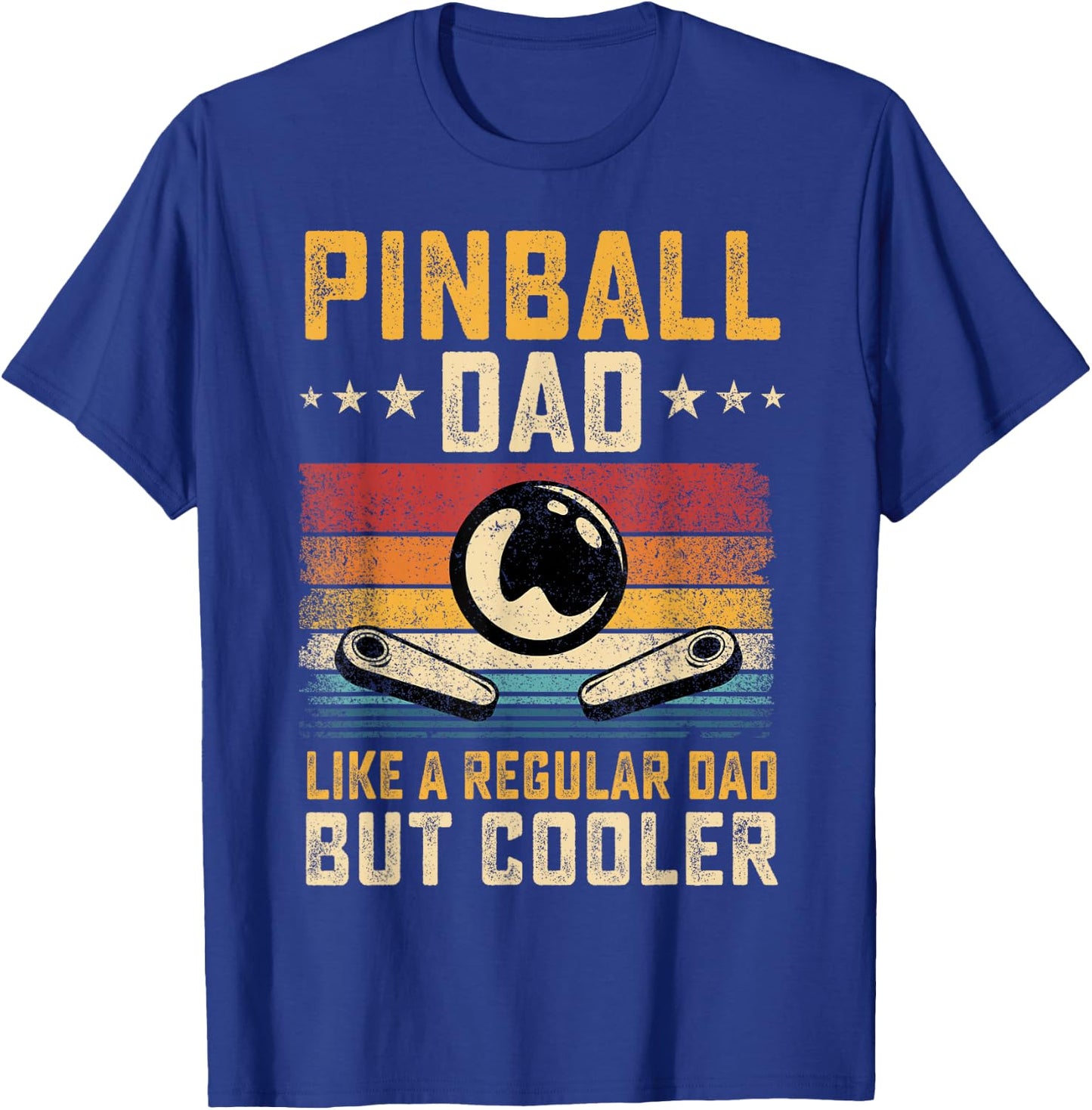 Pinball Dad Like Regular Dad But Cooler Father's Day T-Shirt - T-Shirt | Royal
