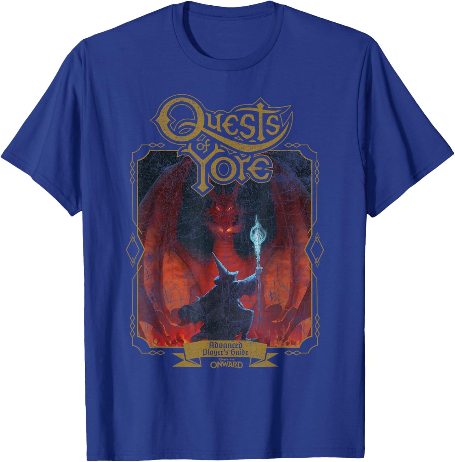 Disney Pixar Onward Quests Of Yore Advanced Player's Guide T-Shirt - T-Shirt | Royal