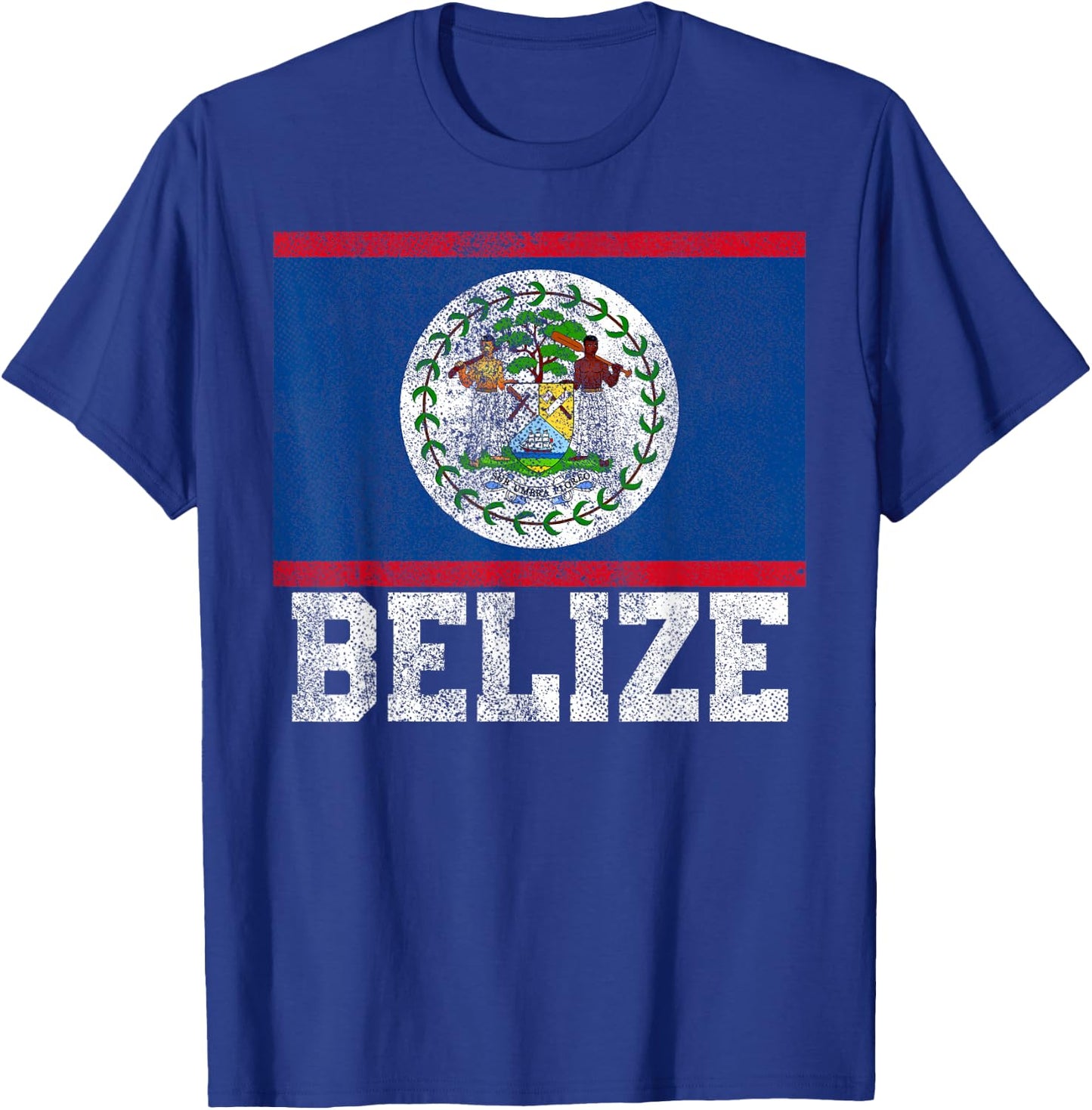 Belize Flag National Pride Roots Country Nation Souvenir T-Shirt - T-Shirt | Royal