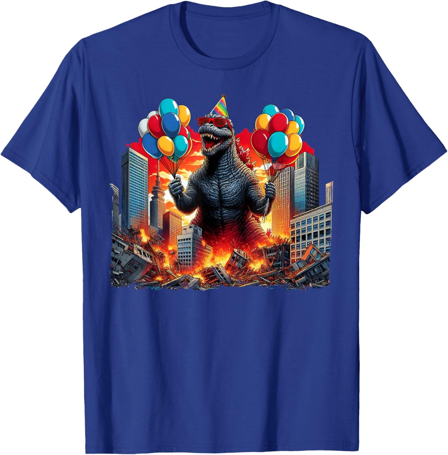 Kaiju Birthday Party Japanese Art Lovers Monster Movie Gifts T-Shirt - T-Shirt | Royal
