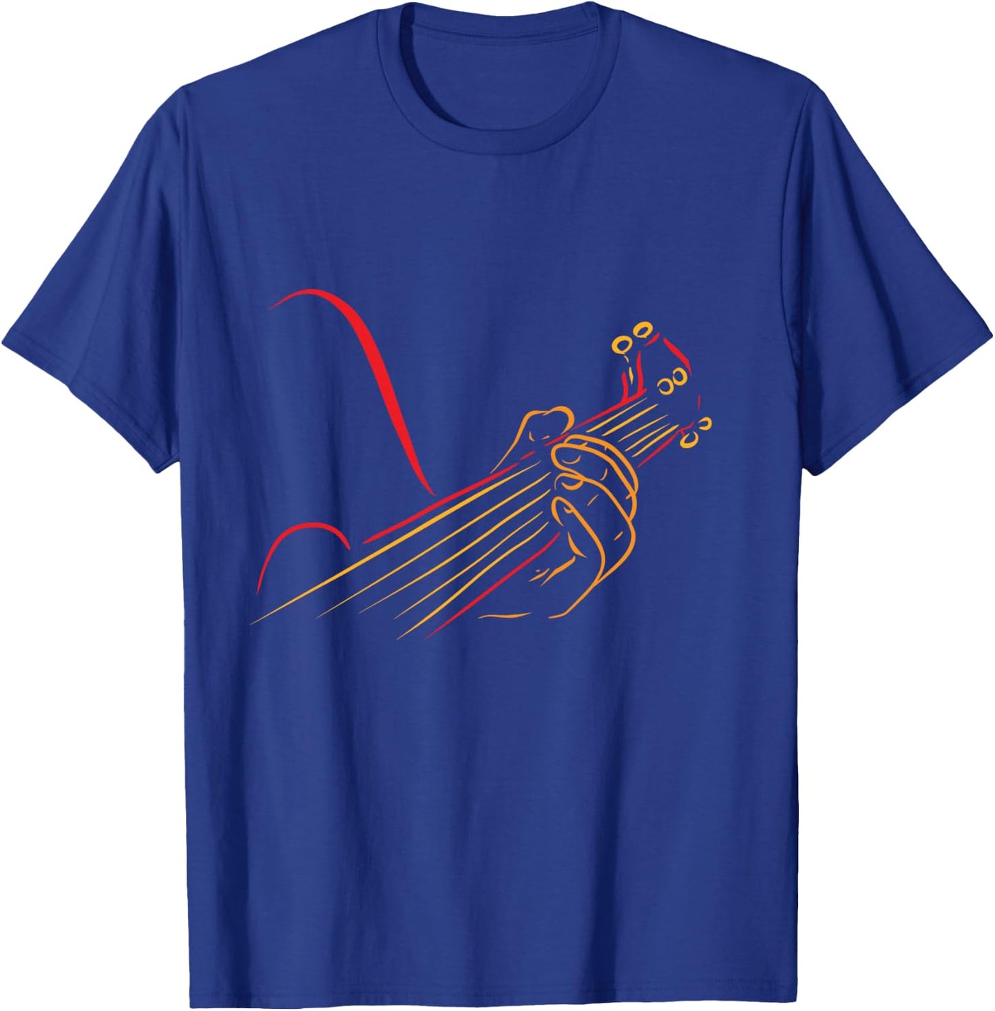 Playing Guitar Guitarist Music Life Funny Gift T-Shirt - T-Shirt | Royal