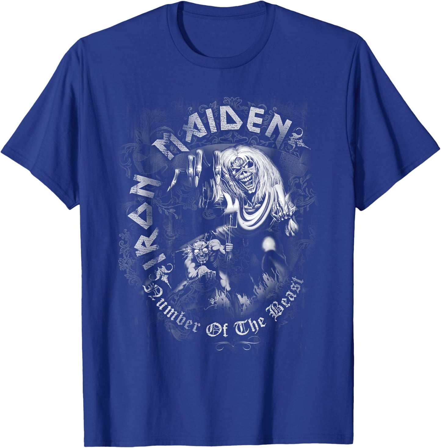 Iron Maiden - Number of the Beast Greyscale T-Shirt - T-Shirt | Royal