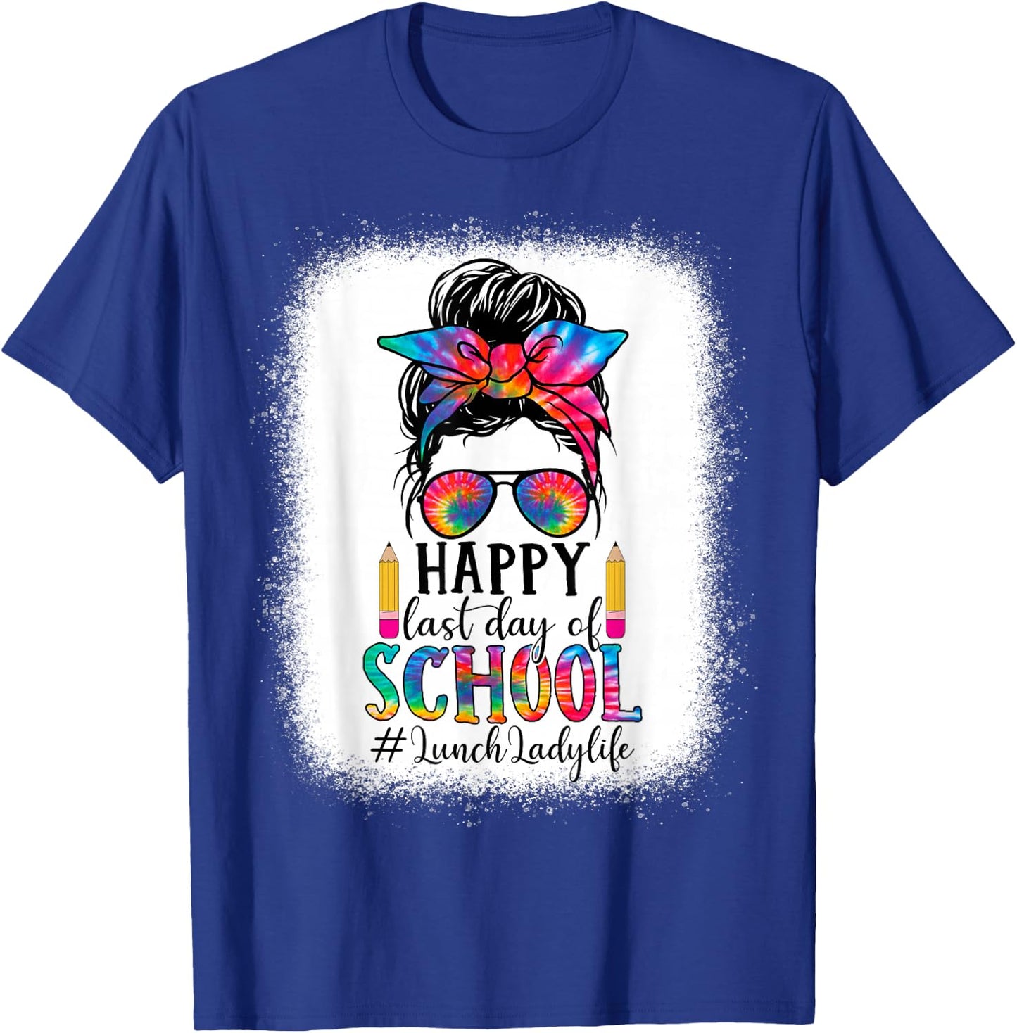 Lunch Lady Last Day Of School Teacher Womans School Girl T-Shirt - T-Shirt | Royal