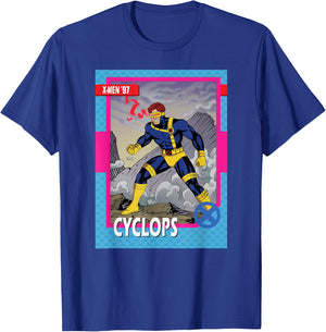 Marvel Studios X-Men '97 Cyclops Retro Trading Card T-Shirt - T-Shirt | Royal