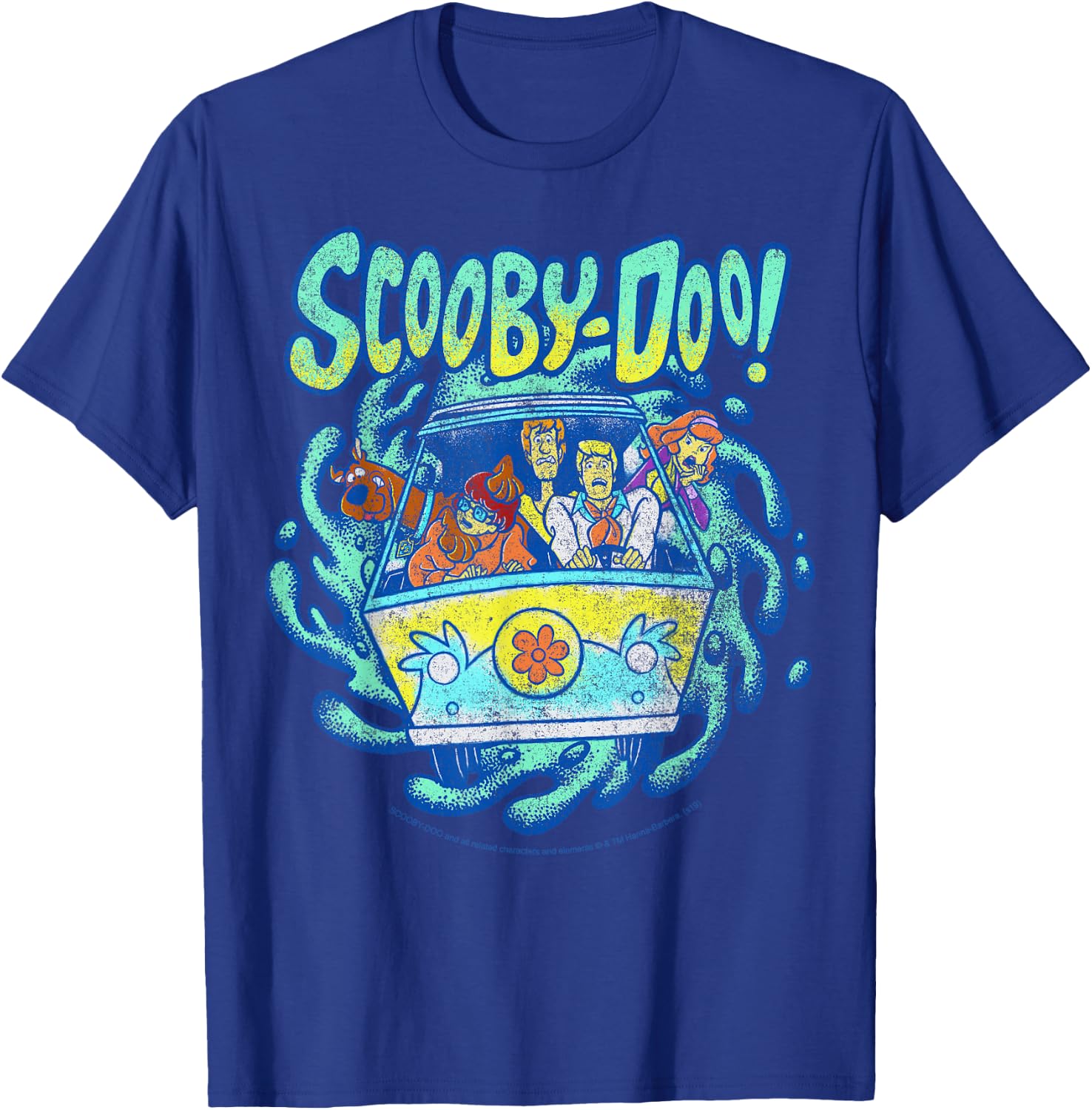 Scooby-Doo Mystery Machine Portal Group Shot T-Shirt - T-Shirt | Royal
