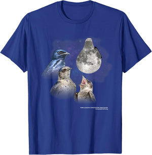 Three Martin Moon - Purple Martin T-Shirt - T-Shirt | Royal