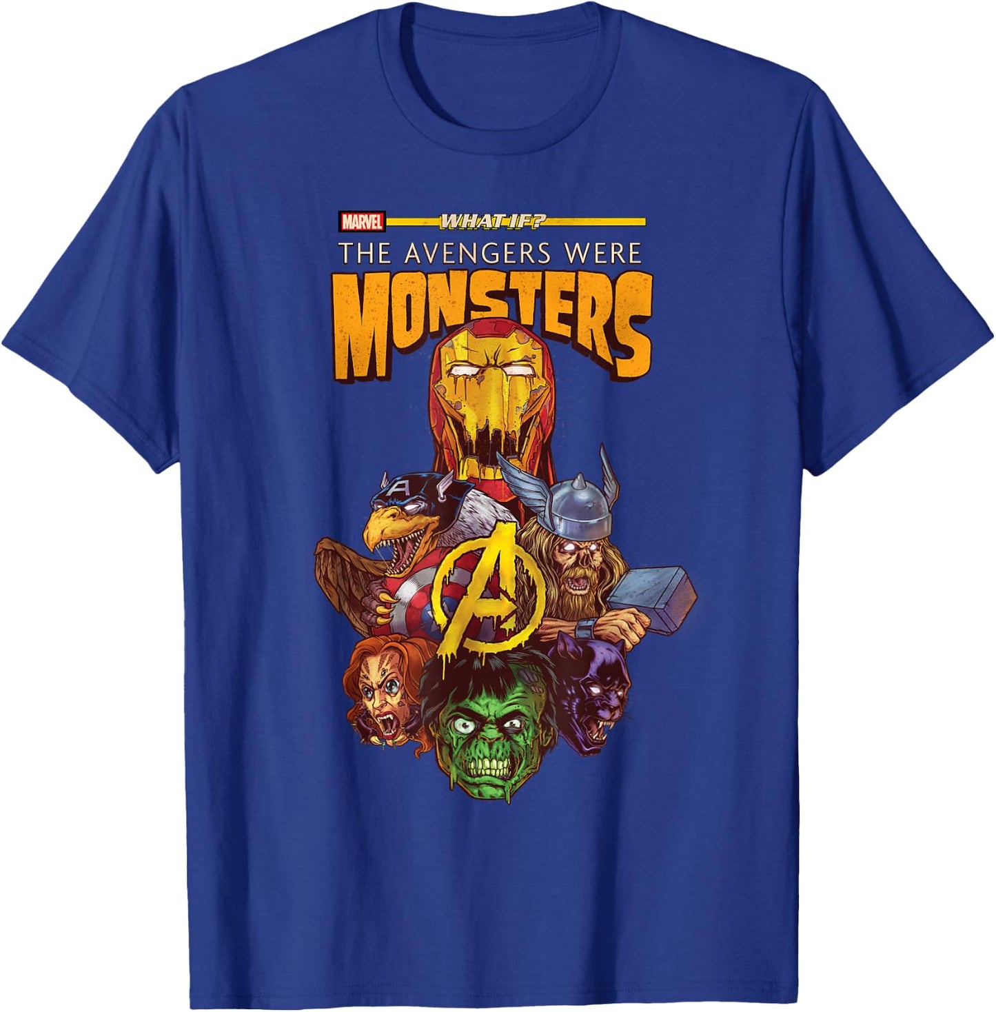 Marvel What If The Avengers were Monsters T-Shirt - T-Shirt | Royal