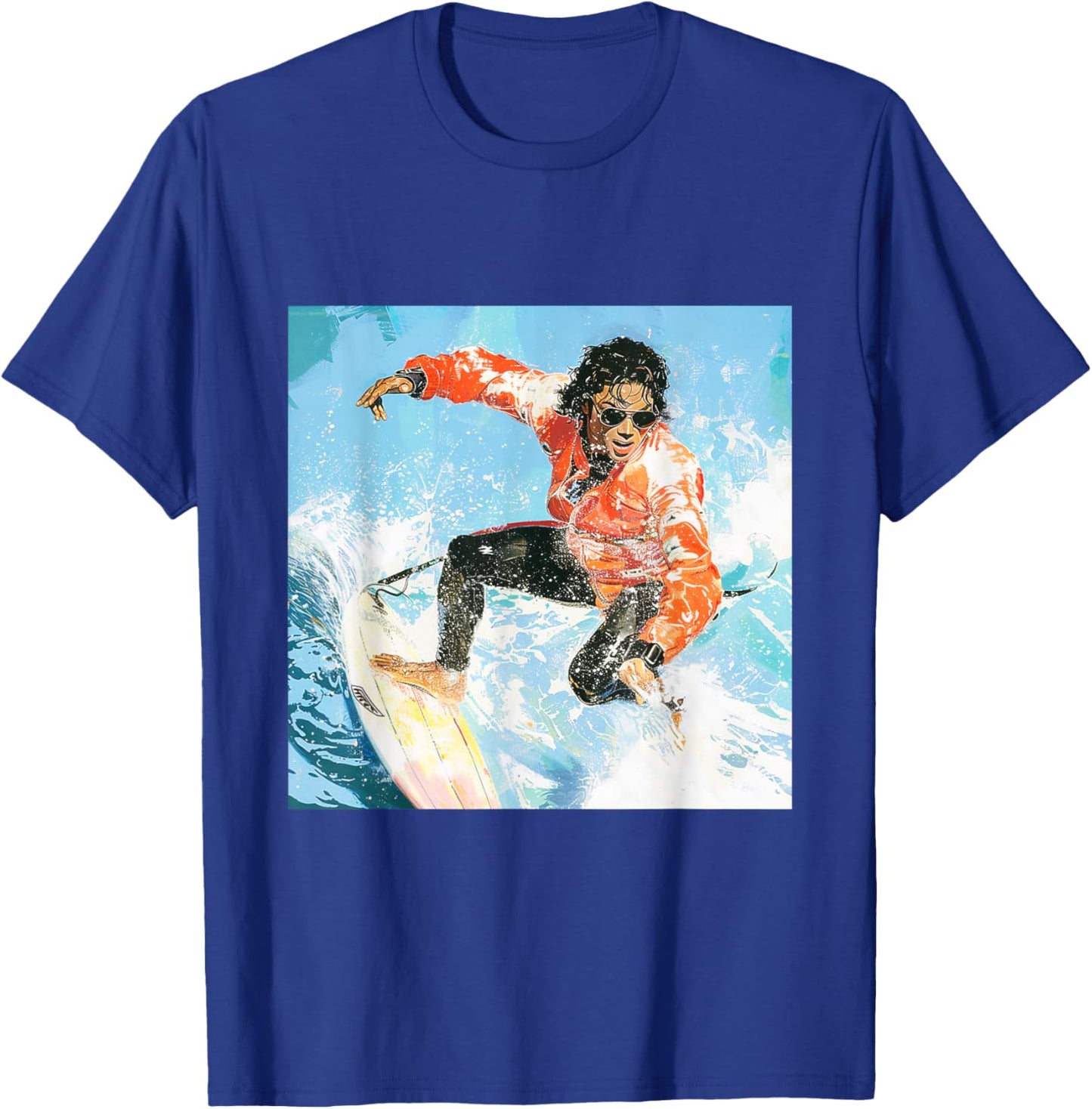 Michael Jackson Surfing 001 T-Shirt - T-Shirt | Royal