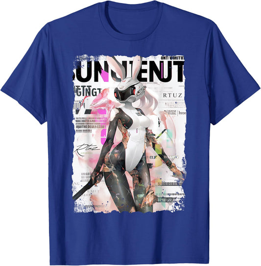 Magazine Cover Vintage Girl Bunny Collage Sexy Model Pin-Up T-Shirt - T-Shirt | Royal
