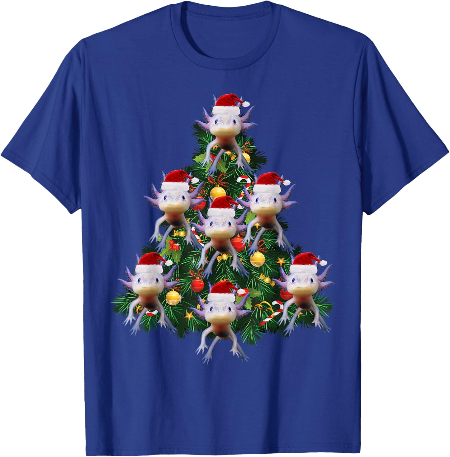 Axolotl Christmas Tree Edition: Gift Axolotl Lovers T-Shirt - T-Shirt | Royal