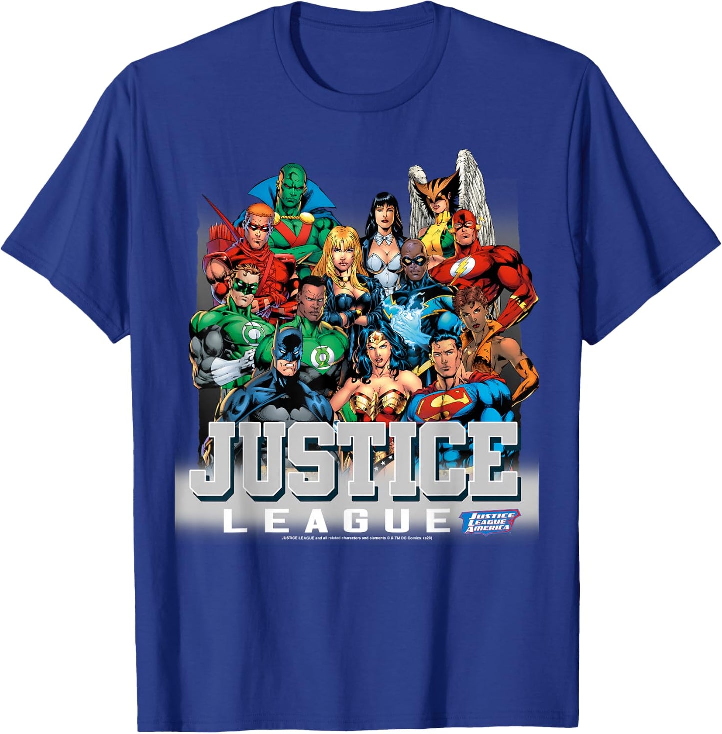 DC Comics Justice League Modern Group Shot T-Shirt - T-Shirt | Royal